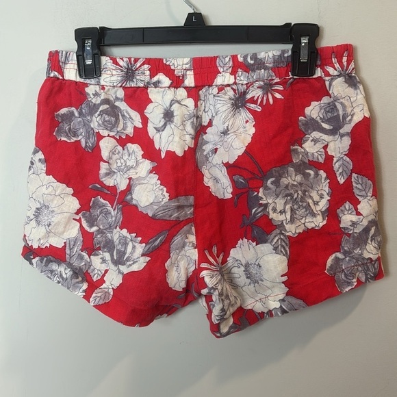 Kut from the Kloth Linen Hawaiian print shorts women size 6 - Picture 2 of 5